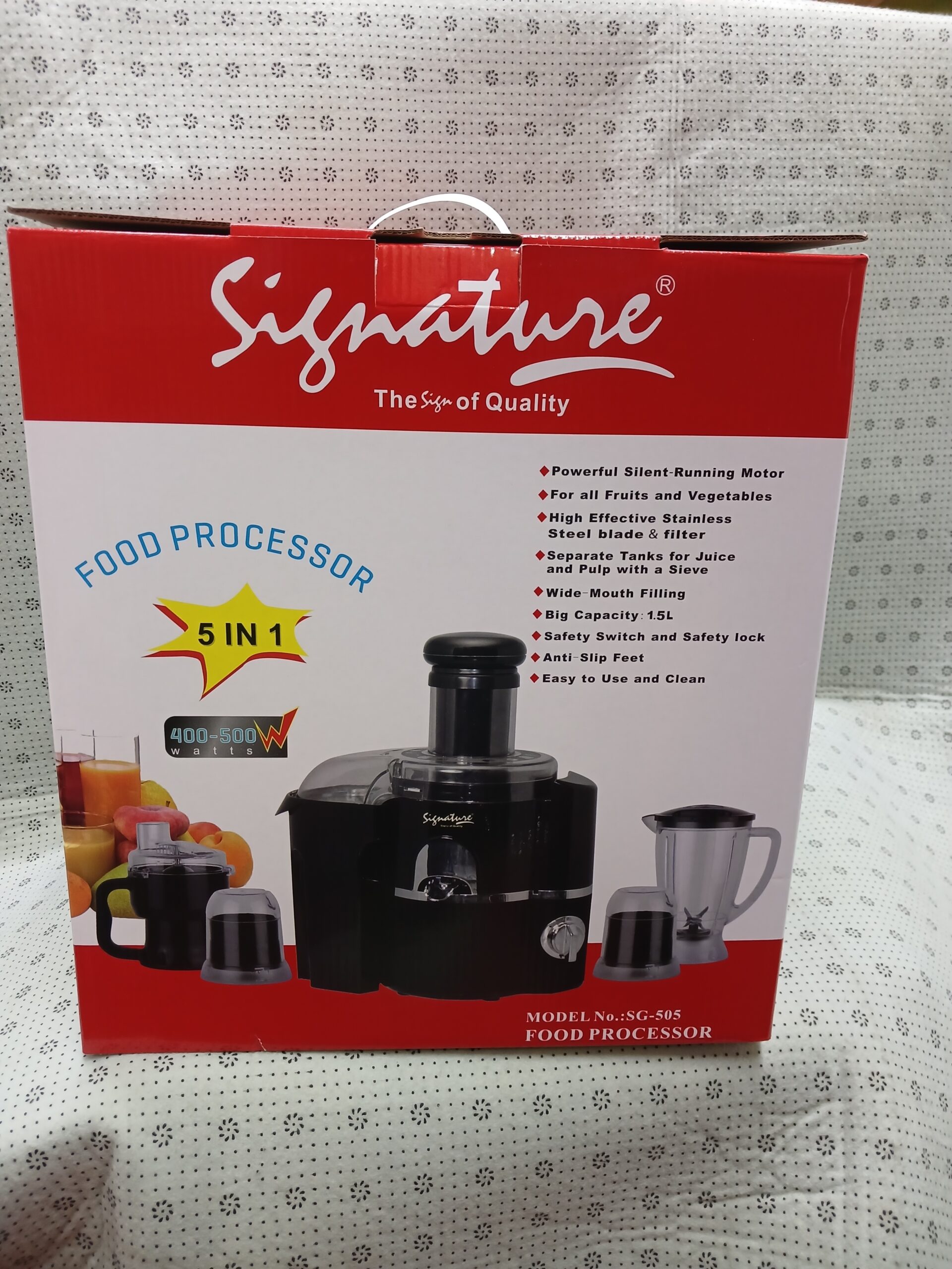 Signature 5-in-1 Food Processor SG-505