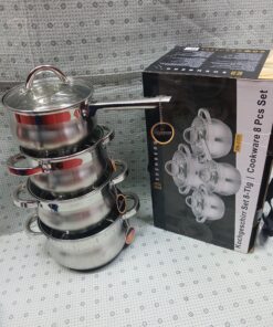 Edenberg 8-Piece Stainless Steel Cookware Set EB-3177